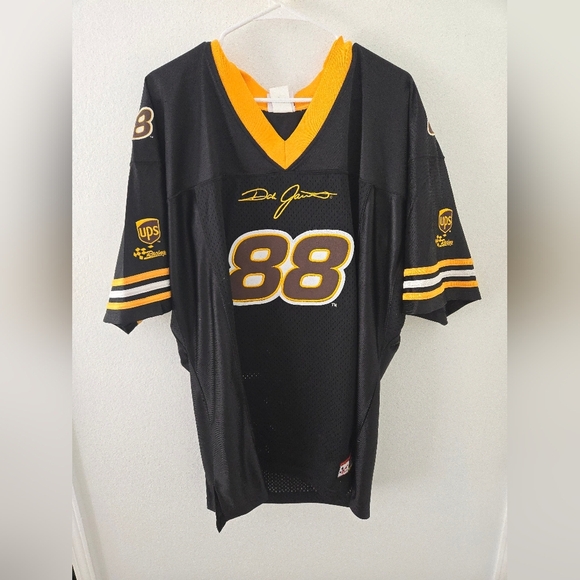 Vintage Nascar Jersey Mens Large Black Dale Jarrett #88 Racing Pullover - Picture 2 of 6